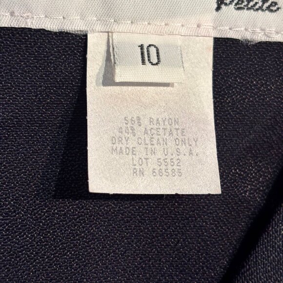 lois snyder dani max vintage navy blue paisley button up vest Boho Women's sz 10 - Picture 5 of 9